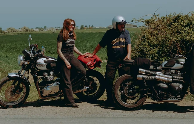 two motorcycle riders