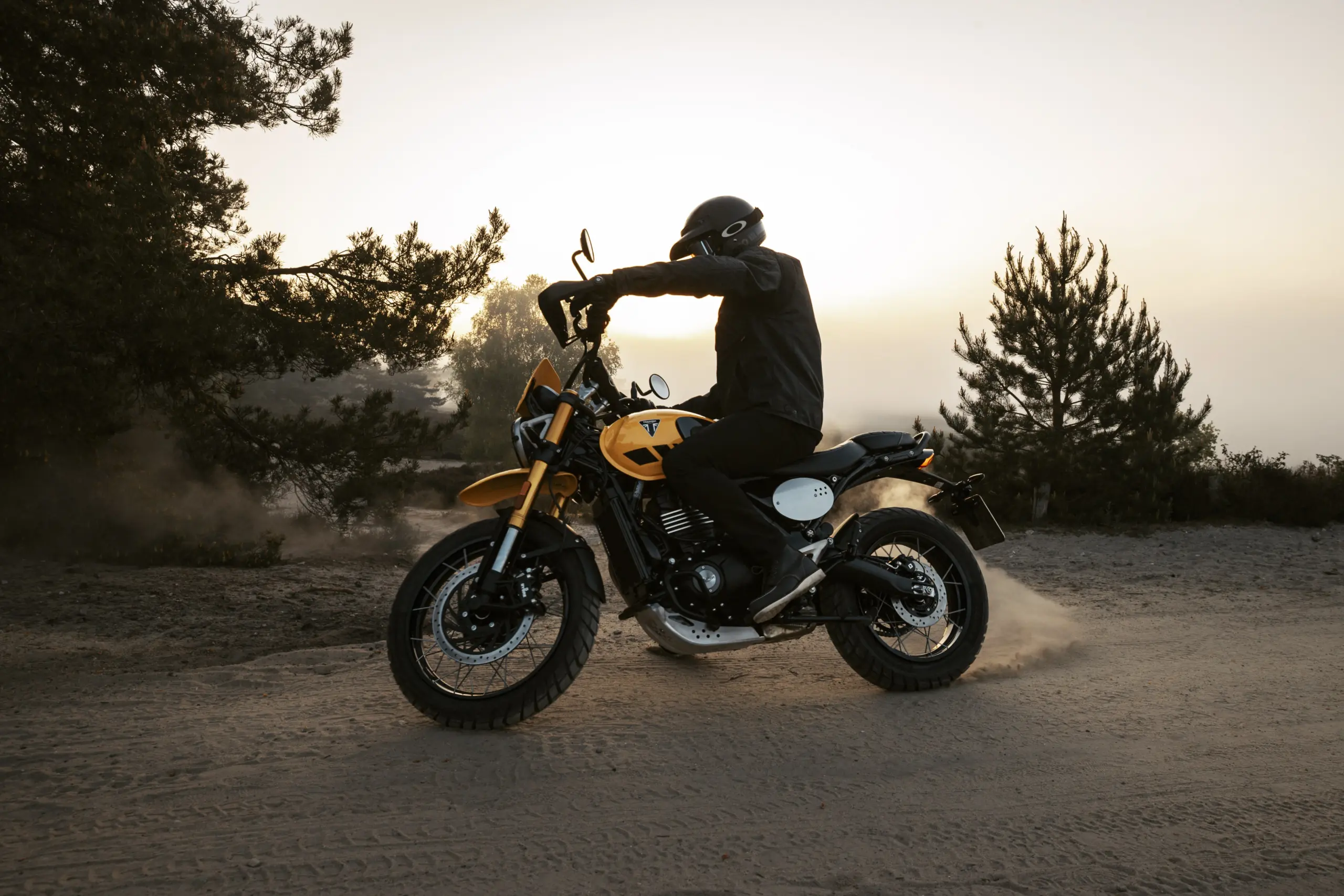 2027 Triumph Scrambler 400 XC motorcycle exterior for offers near Seattle