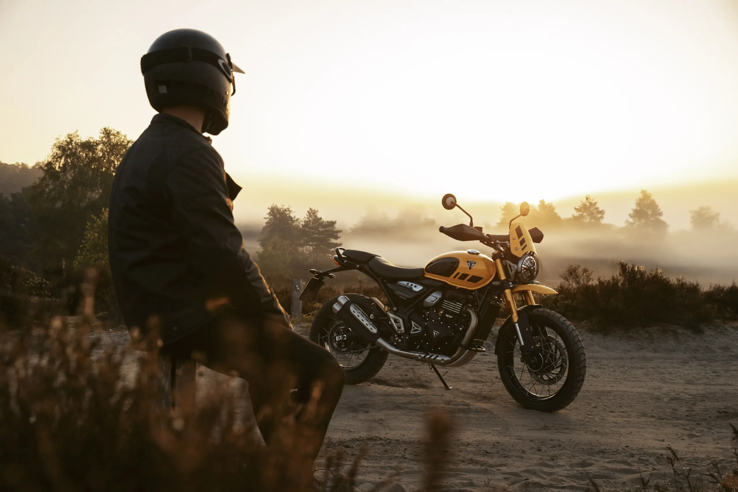 2027 Triumph Scrambler 400 XC exterior detail for shoppers near Seattle, WA